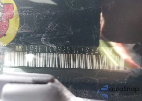 2009 Buick Lucerne Cxl-3 из США, поврежденный, VIN 1G4HD57M29U118341